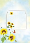 briefpapierset A4
kringlooppapier
'zonnebloemen'
6 vel, 6 enveloppen